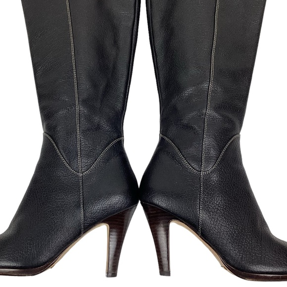 Cole Haan Sierra Air Knee High Heeled Boots Black - Picture 5 of 16